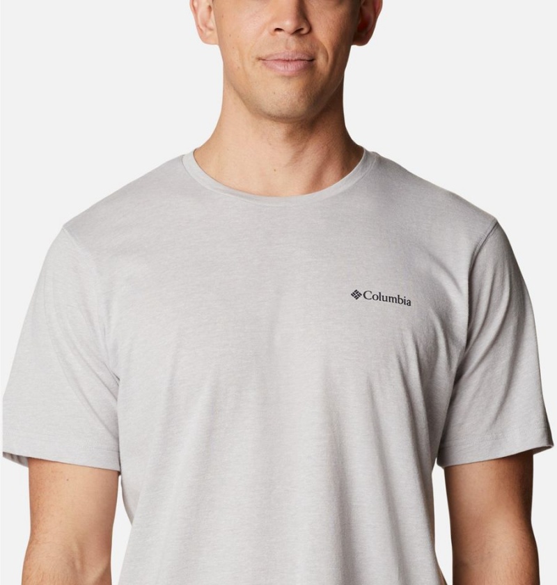 Grey Columbia Thistletown Hills Short Sleeve Men's T-Shirt | 92813VCAO