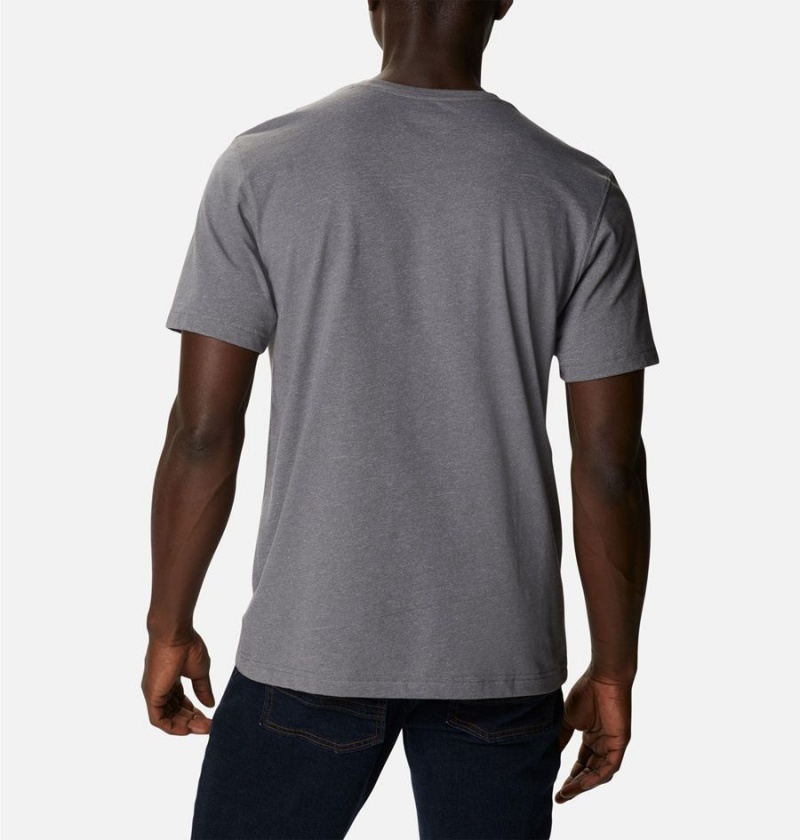 Grey Columbia Thistletown Hills Short Sleeve Men's T-Shirt | 93568TCJD