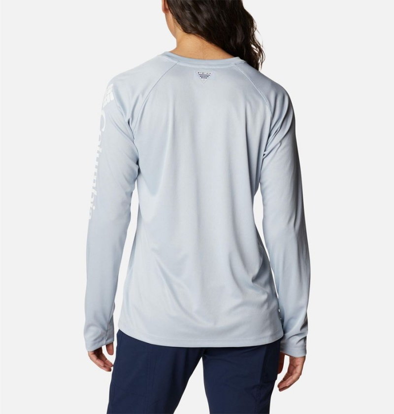 Grey Columbia Tidal PFG Heather Long Sleeve Women's T-Shirt | 70896DAMR