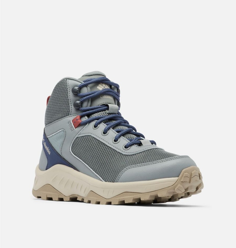 Grey Columbia Trailstorm Ascend Mid Waterproof Women's Hiking Shoes | 20397HJZI