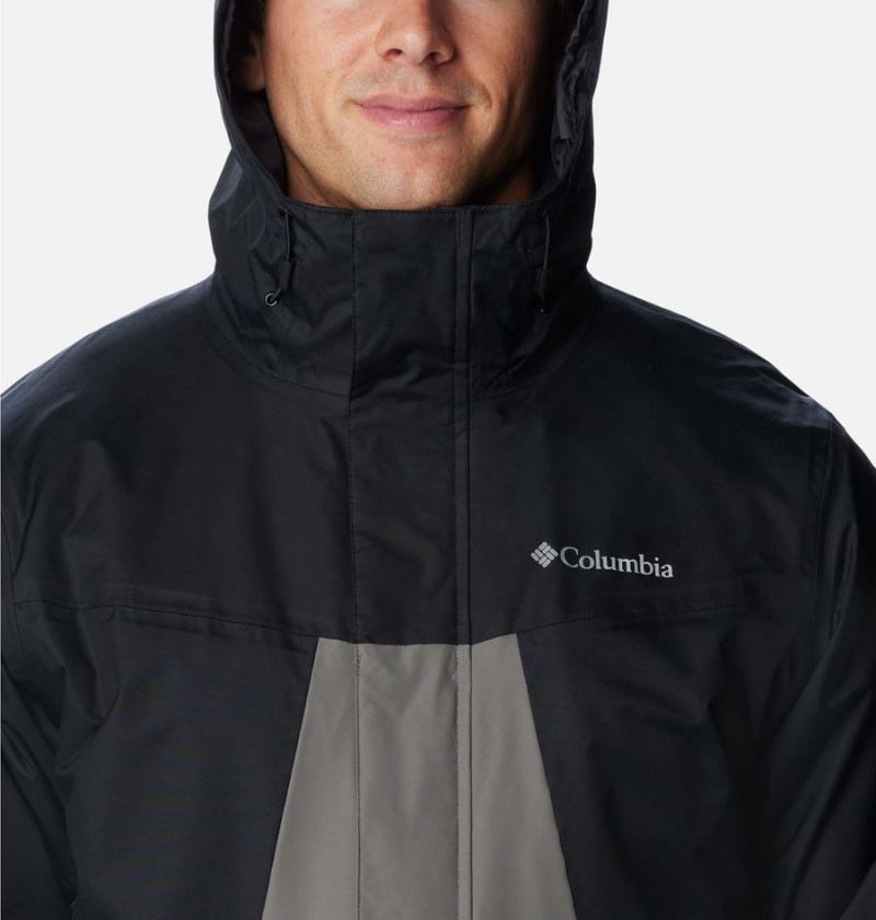 Grey Columbia Tunnel Falls Interchange Men's 3 In 1 Jackets | 60573QWBR