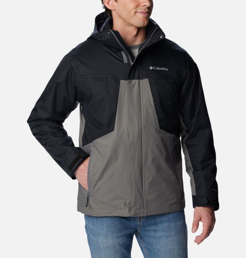 Grey Columbia Tunnel Falls Interchange Men\'s 3 In 1 Jackets | 60573QWBR