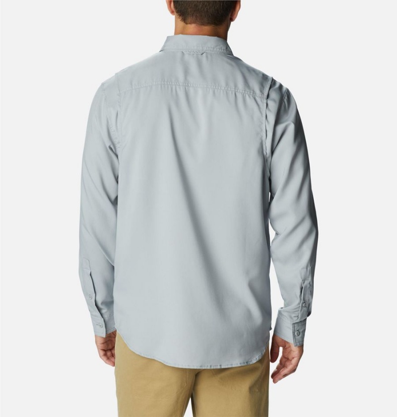 Grey Columbia Utilizer Woven Long Sleeve Men's Shirt | 60298FGJN