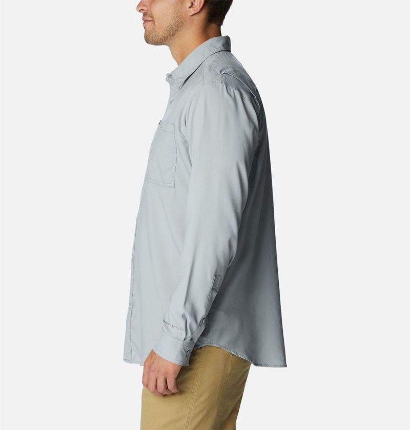 Grey Columbia Utilizer Woven Long Sleeve Men's Shirt | 60298FGJN