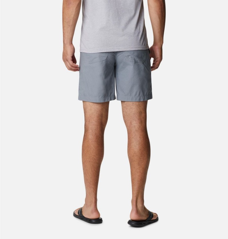 Grey Columbia Washed Out Cargo Men's Shorts | 30745KOVN