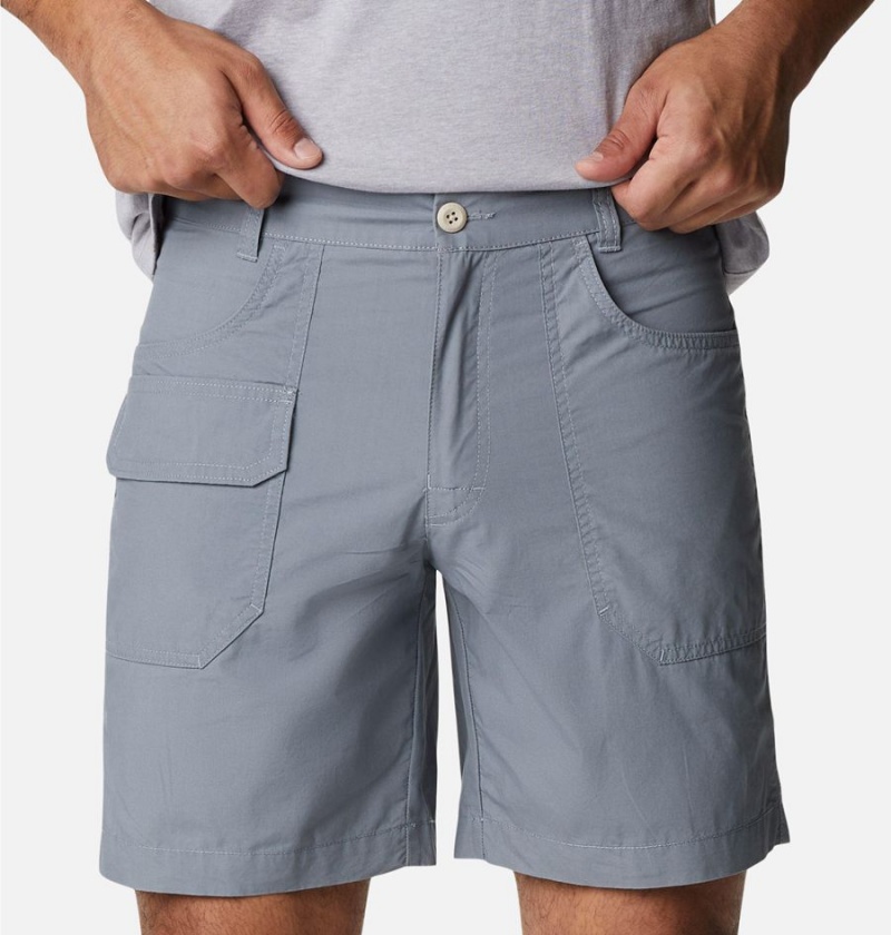 Grey Columbia Washed Out Cargo Men's Shorts | 30745KOVN