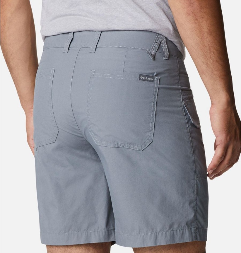 Grey Columbia Washed Out Cargo Men's Shorts | 30745KOVN