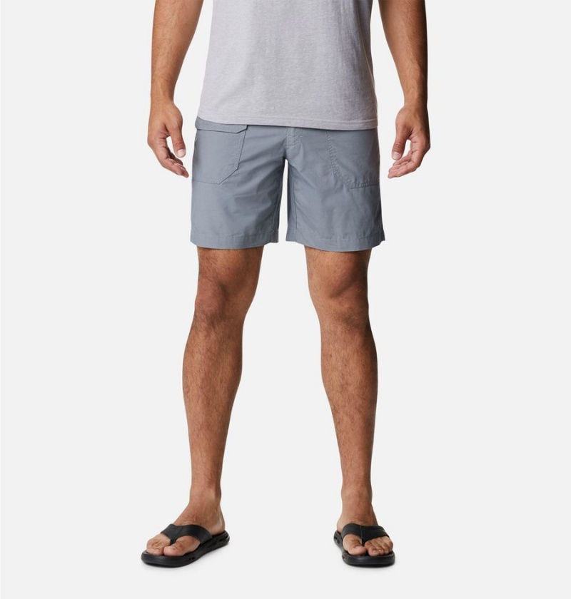 Grey Columbia Washed Out Cargo Men\'s Shorts | 30745KOVN