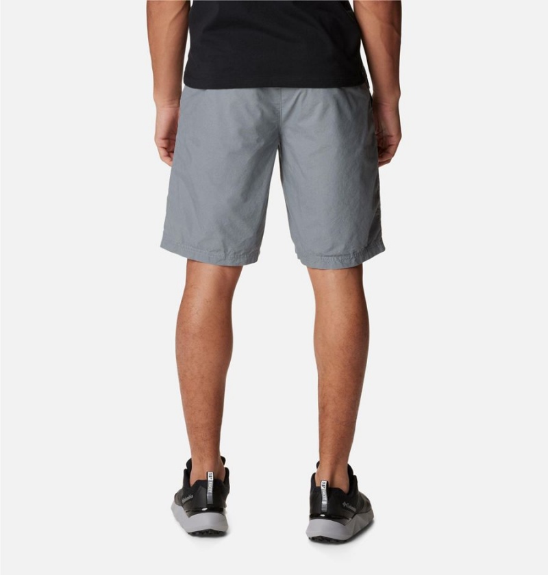 Grey Columbia Washed Out Men's Shorts | 68473SCXE