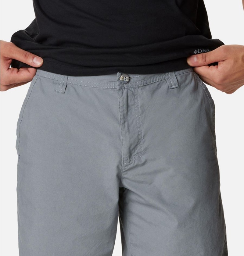 Grey Columbia Washed Out Men's Shorts | 68473SCXE