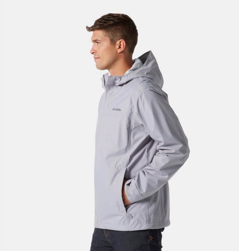 Grey Columbia Watertight II Men's Rain Jacket | 68904DXVO