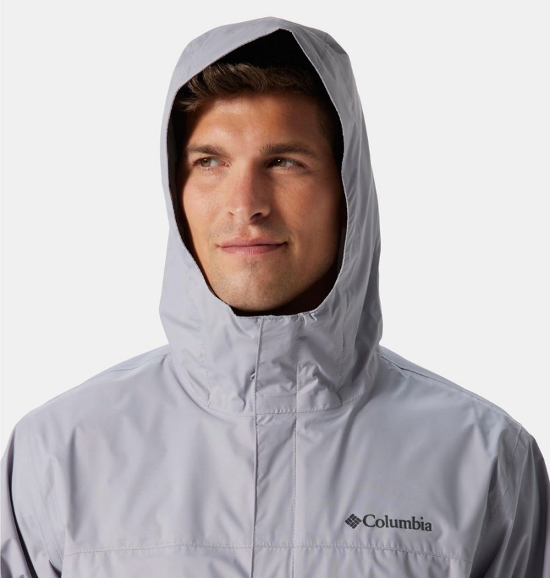 Grey Columbia Watertight II Men's Rain Jacket | 68904DXVO