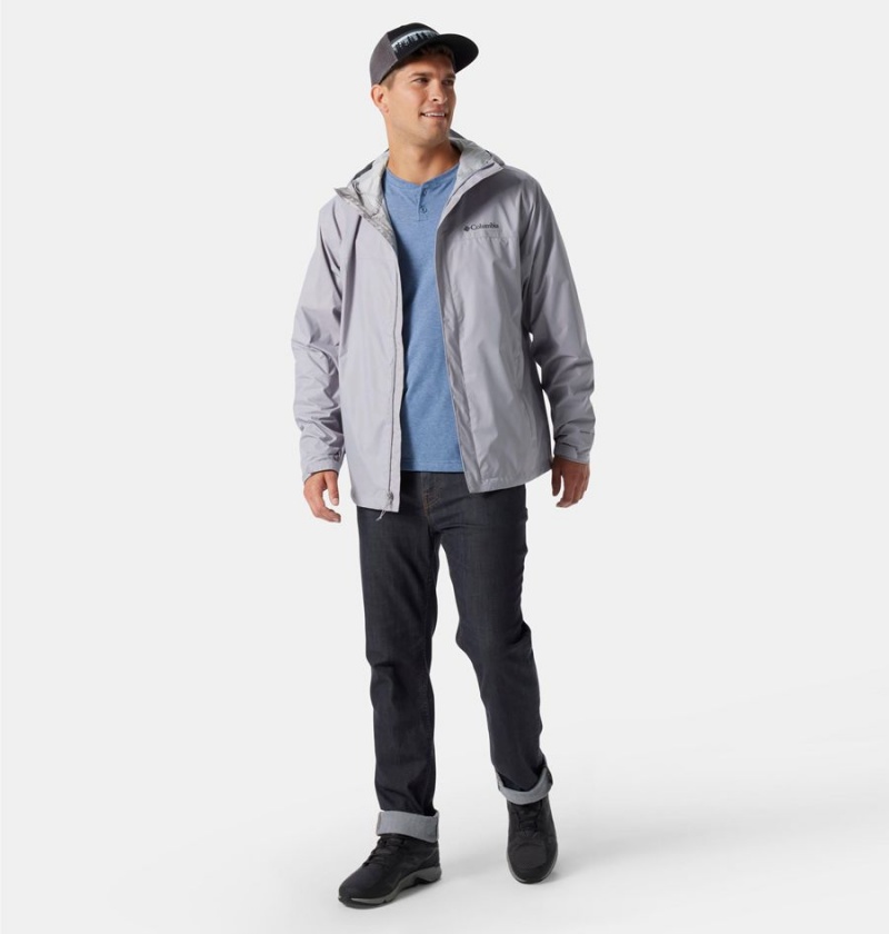 Grey Columbia Watertight II Men's Rain Jacket | 68904DXVO