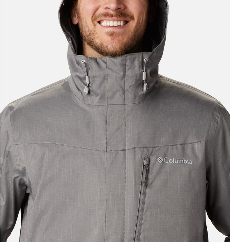 Grey Columbia Whirlibird IV Interchange Men's Ski Jacket | 84590ZBJD