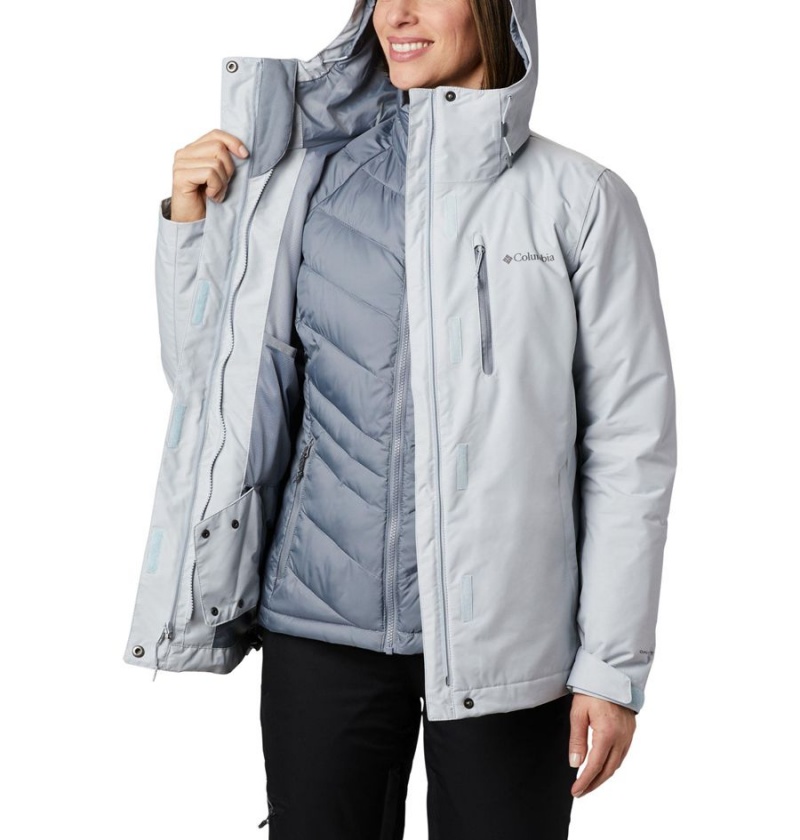 Grey Columbia Whirlibird IV Interchange Women's Ski Jacket | 28670GJPS