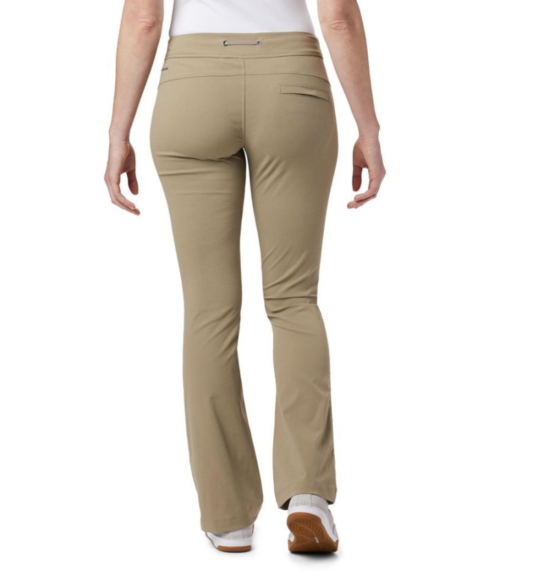 Khaki Columbia Anytime Outdoor Boot Cut Women's Pants | 07839EPVC