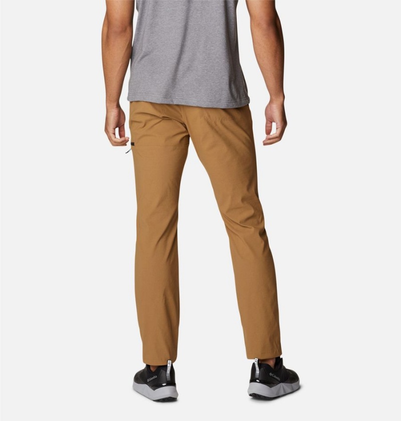 Khaki Columbia Canyon Gate Chino Men's Pants | 94753OEHL