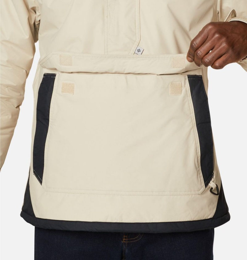 Khaki Columbia Challenger Anorak Insulated Men's Puffer Jacket | 50427VMLA