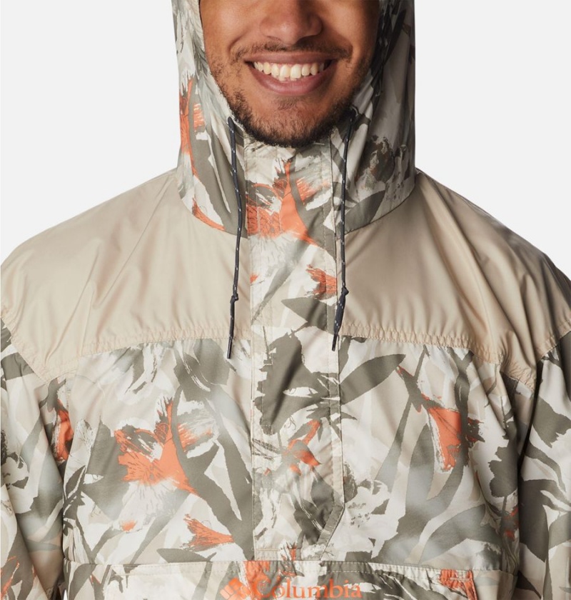 Khaki Columbia Challenger Men's Windbreaker | 67402WHJE