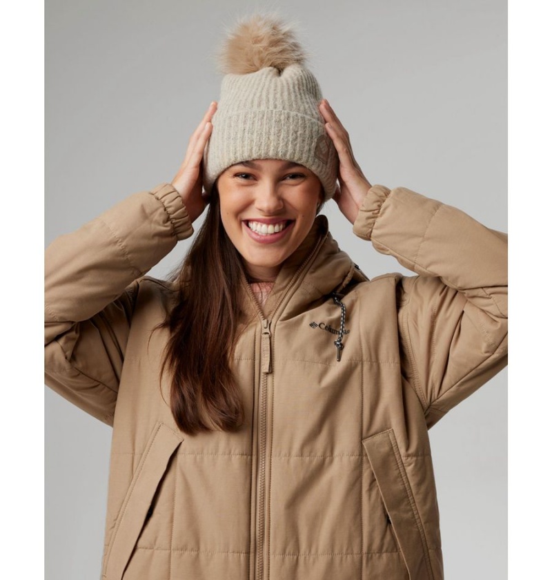 Khaki Columbia Chatfield Hill Novelty Women's Coats | 21036JFQY