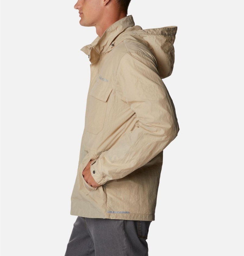 Khaki Columbia Coho River Jacket Men's Windbreaker | 32974BSFW