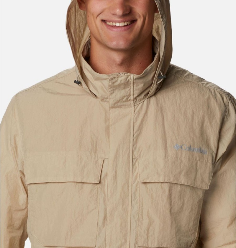 Khaki Columbia Coho River Jacket Men's Windbreaker | 32974BSFW