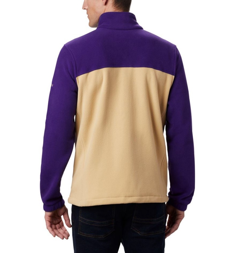 Khaki Columbia Collegiate Flanker III - Washington Men's Fleece Jacket | 92804CBKY