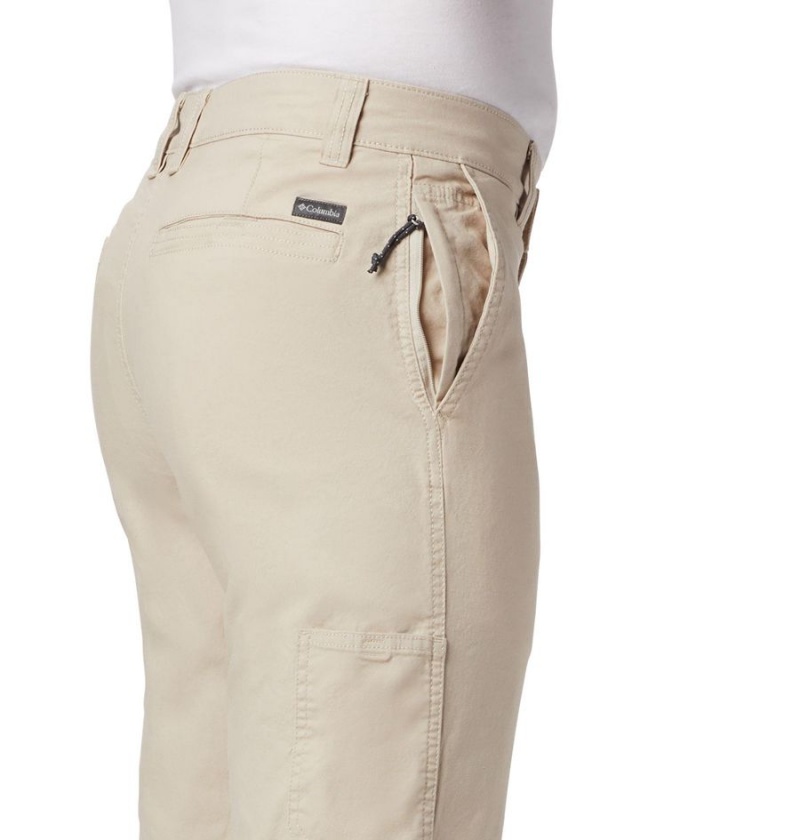 Khaki Columbia Flex ROC Men's Pants | 76281FRND