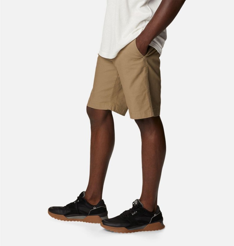 Khaki Columbia Flex ROC Men's Shorts | 23507PMAS