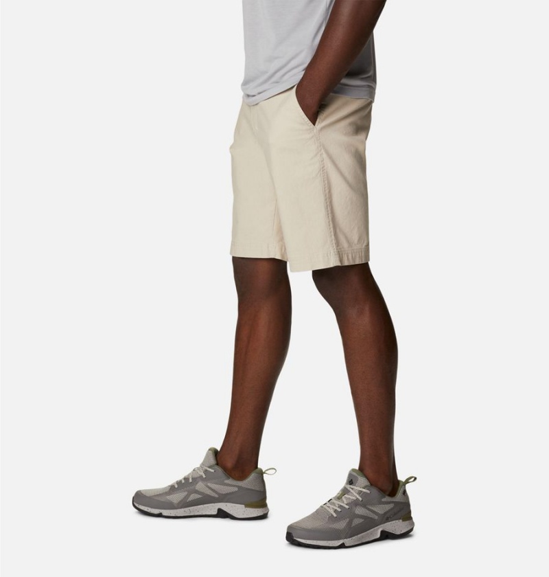 Khaki Columbia Flex ROC Men's Shorts | 45397NMCJ