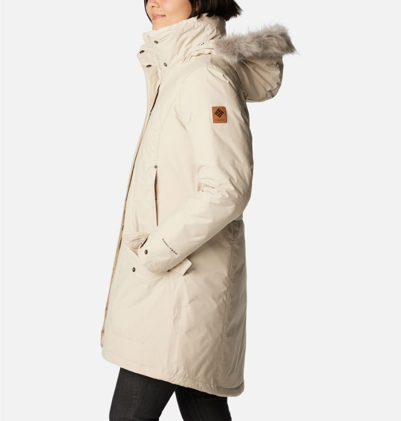 Khaki Columbia Icelandite TurboDown Women's Coats | 06134EQAF