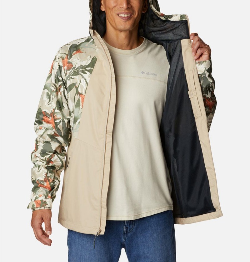 Khaki Columbia Inner Limits II Men's Rain Jacket | 72106LMFH