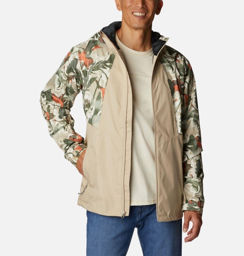 Khaki Columbia Inner Limits II Men's Rain Jacket | 72106LMFH