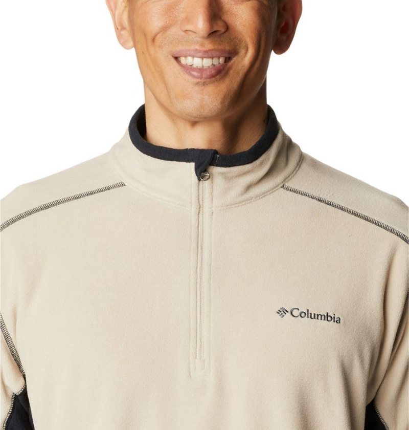 Khaki Columbia Klamath Range II Half Zip Fleece Men's Pullover | 62531TPKG