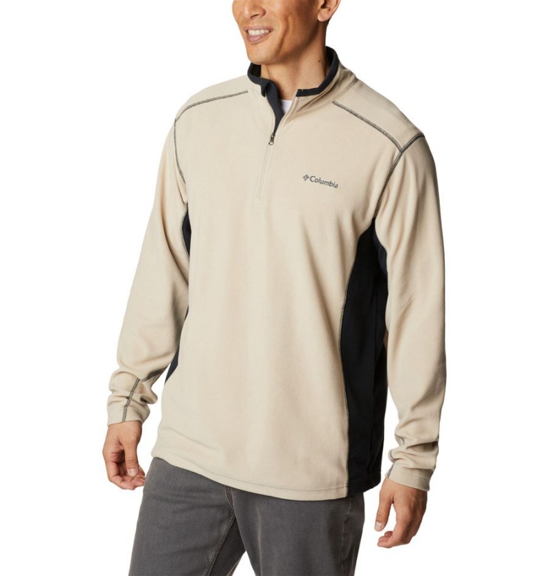 Khaki Columbia Klamath Range II Half Zip Fleece Men's Pullover | 62531TPKG