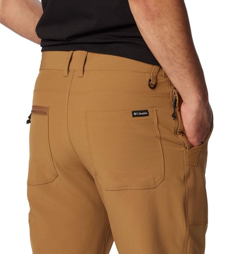 Khaki Columbia Landroamer Utility Men's Pants | 53064PYHG