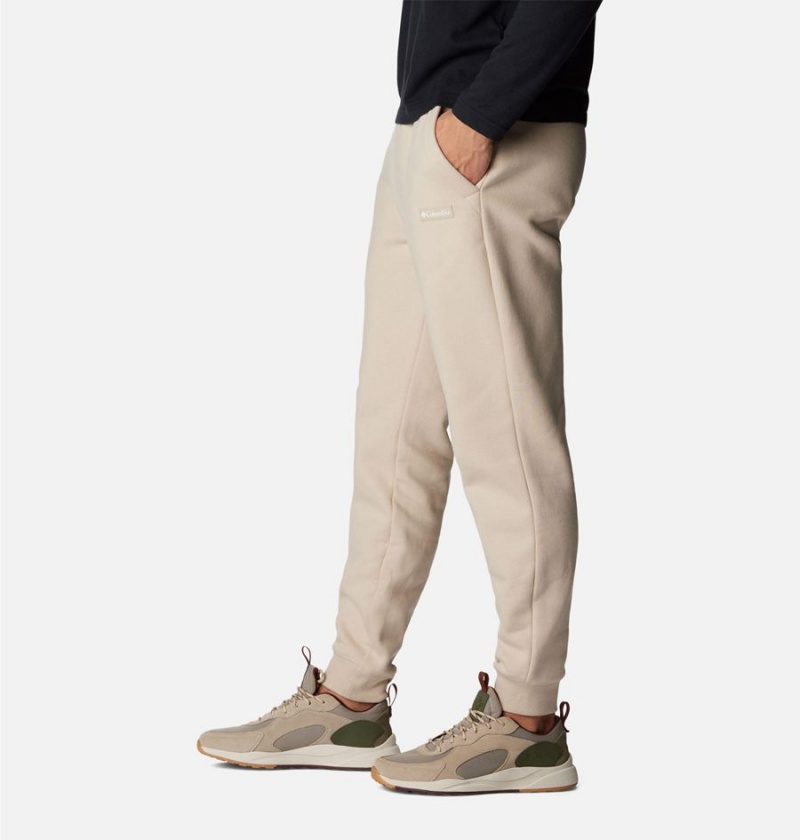 Khaki Columbia Marble Canyon Heavyweight Fleece Men's Pants | 61859ENTM