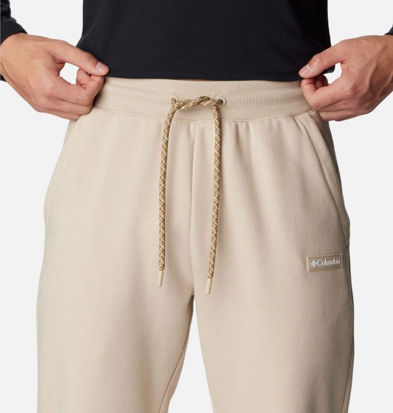 Khaki Columbia Marble Canyon Heavyweight Fleece Men's Pants | 61859ENTM