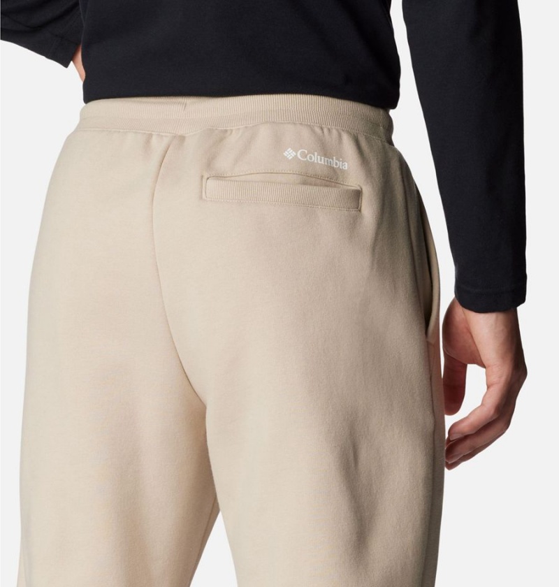 Khaki Columbia Marble Canyon Heavyweight Fleece Men's Pants | 61859ENTM