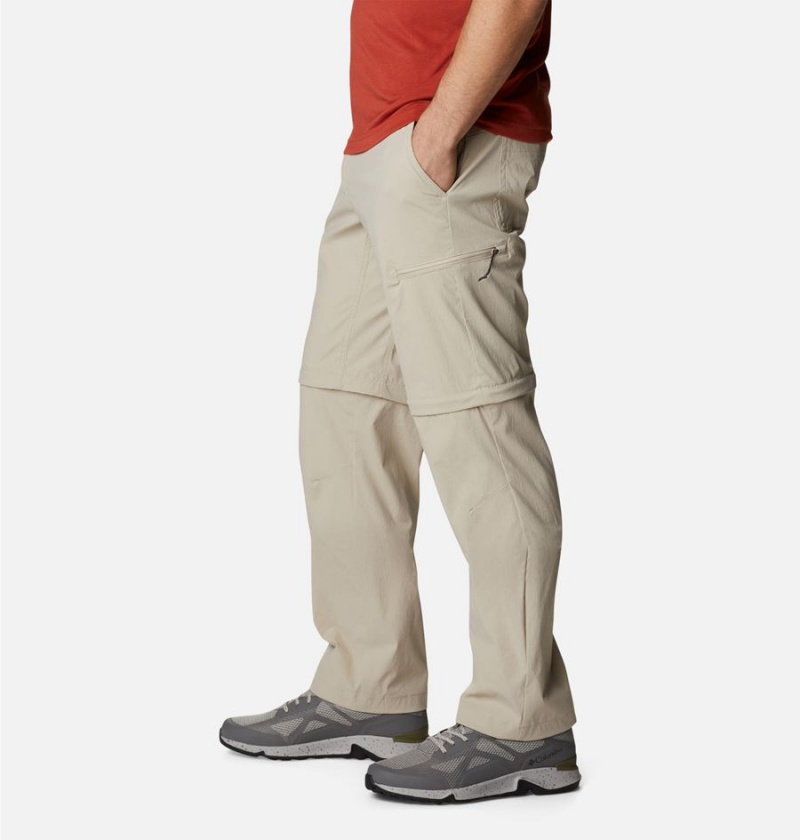 Khaki Columbia Newton Ridge II Convertible Men's Pants | 84765OJAR