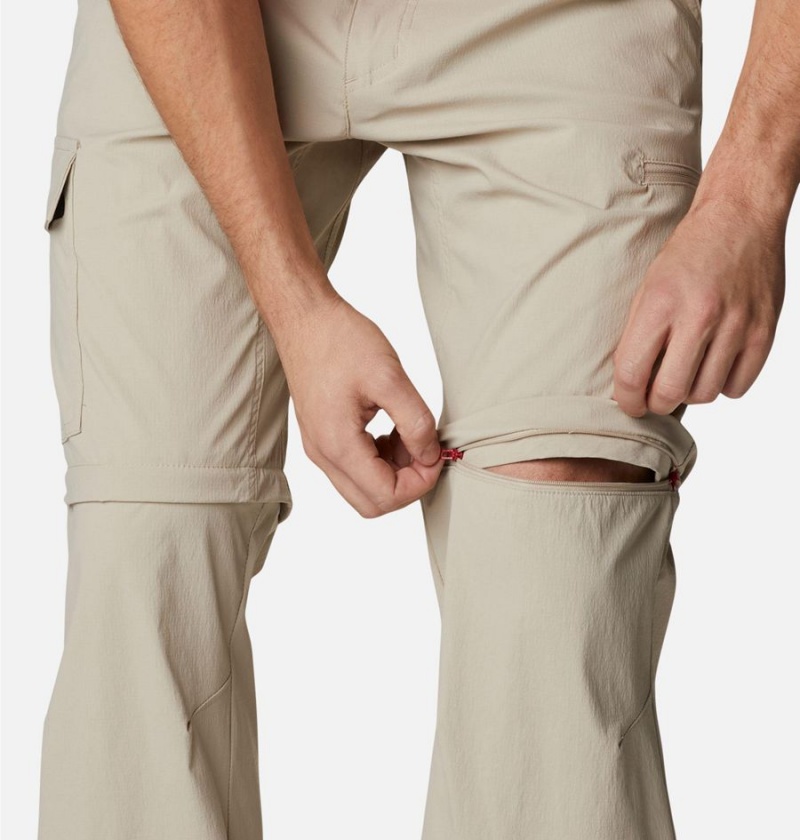 Khaki Columbia Newton Ridge II Convertible Men's Pants | 84765OJAR