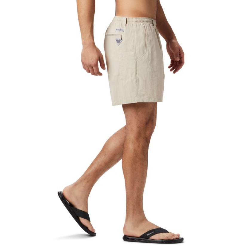 Khaki Columbia PFG Backcast III Water Men's Shorts | 25037RQYU