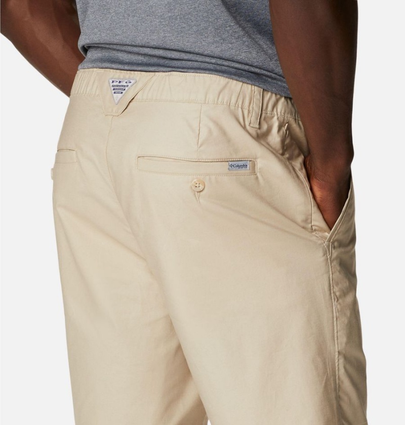 Khaki Columbia PFG Bonefish Men's Shorts | 84195UZKE