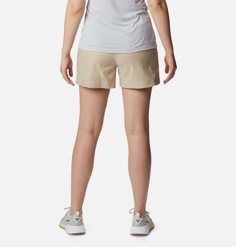 Khaki Columbia PFG Sun Drifter Chino Women's Shorts | 03584APGI