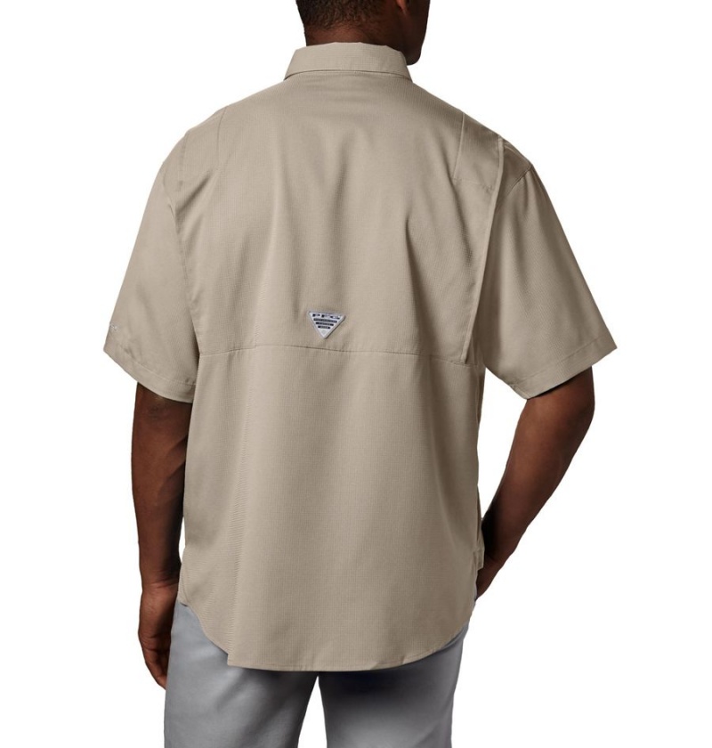 Khaki Columbia PFG Tamiami II Short Sleeve Men's Shirt | 65238DNRI