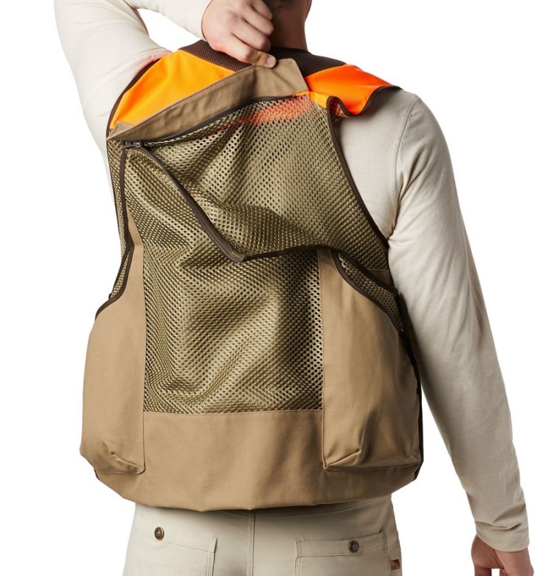 Khaki Columbia PHG Ptarmigan Bird Men's Vest | 29630VLEI