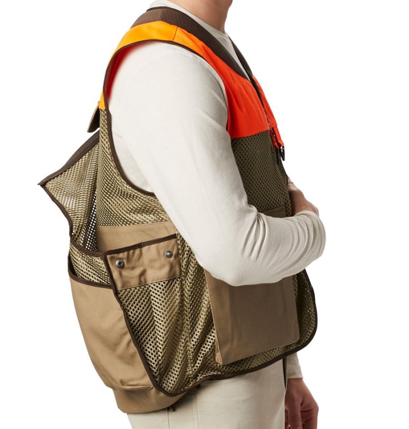 Khaki Columbia PHG Ptarmigan Bird Men's Vest | 29630VLEI