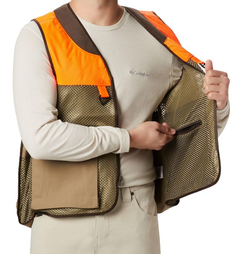 Khaki Columbia PHG Ptarmigan Bird Men's Vest | 29630VLEI