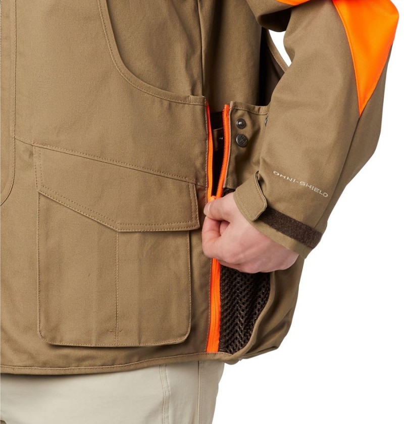 Khaki Columbia PHG Ptarmigan Interchange Men's Coats | 39704STEB