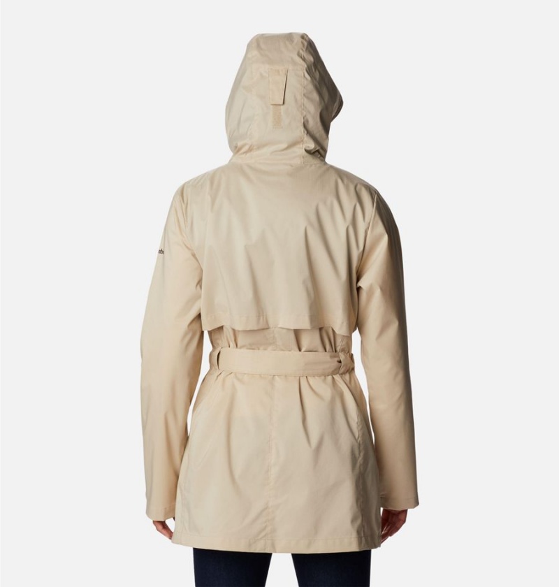 Khaki Columbia Pardon My Trench Women's Rain Jacket | 02183ODAZ